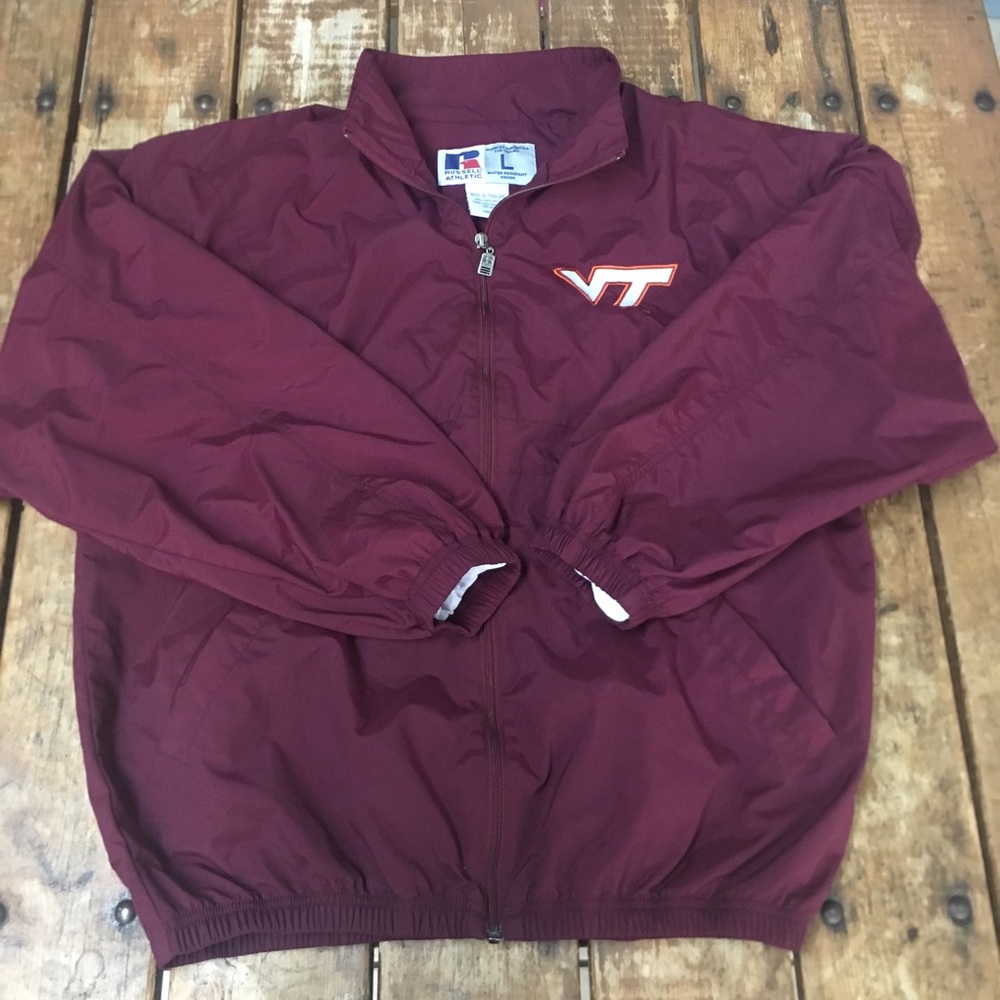 Vintage Virginia Tech Windbreaker Jacket/ L
